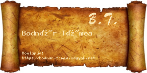 Bodnár Tímea névjegykártya